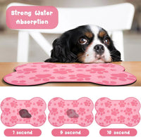 Dog Food Mats for Floors Waterproof - Dark Pink / 19"L x 12"W - image 2