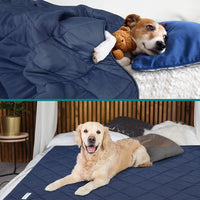 PetAmi Cooling Dog Blanket Lightweight for Small Pet Cat, 24x32 - Navy Blue / Large (40x60) - image 2