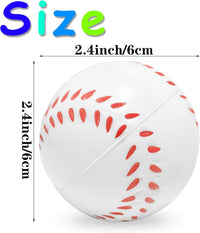 Whkvnng baseball stress balls, 30 foam squeeze balls with a baseball design - view 2