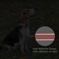 Reflective Dog Collar Padded with Soft Neoprene Breathable Quick Release Basic Dog Collars for Medium Large Dogs Coral