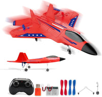 RC Plane, F22 RC Airplane Fighter Ready to Fly - Red Kf803