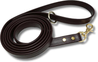 Biothane Leash, Brass, 6 ft x 5/8, Black – Essentials for Dogs - 3/4 / Brown
