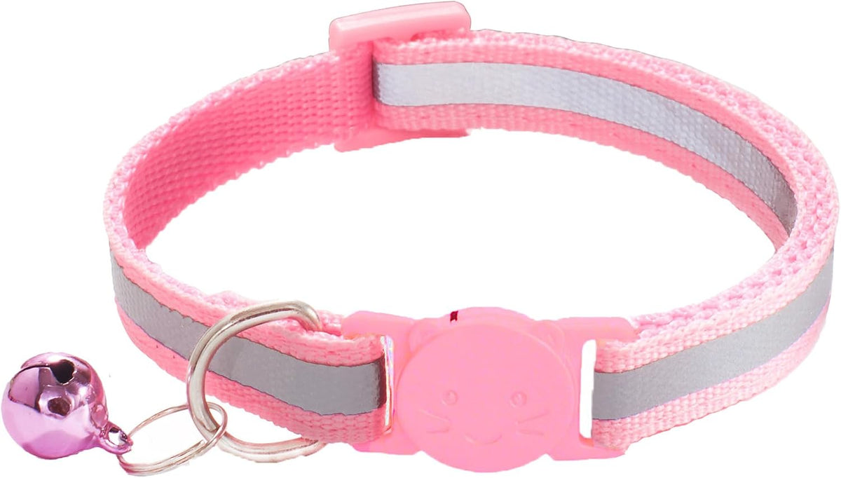 2 Pack Breakaway Cat Collars with Bells - Pink - image 4
