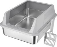 Lifewit Stainless Steel Cat Litter Box for Kitty