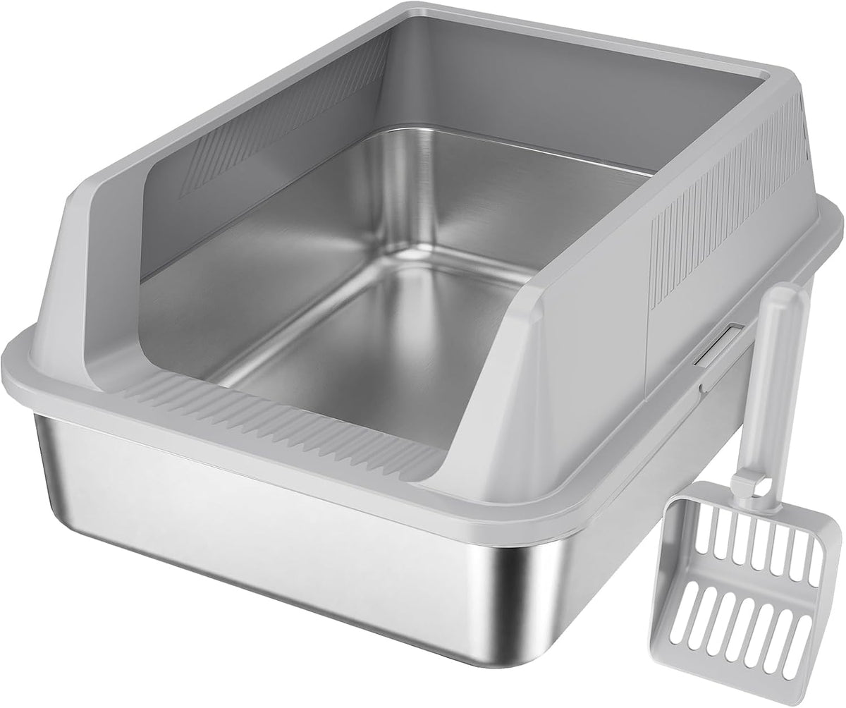 Lifewit Stainless Steel Cat Litter Box for Kitty