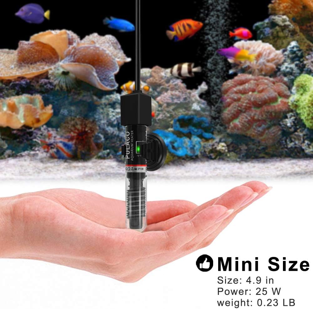 25Watt Mini Aquarium Heater, Submersible Betta Heater – Essentials for Fish - image 3