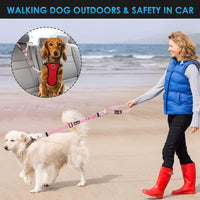 SlowTon Dog Seat Belt for Car - I.Pink / Medium/Large (Headrest + Clip) - image 4