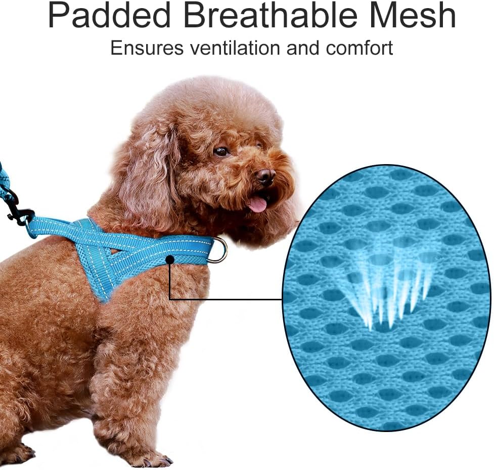 Plutus Pet No Pull Dog Harness with Front Clip - M: chest 19.7"-25.2" / Cyan - image 3