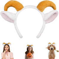 Beviliu Dog Ears Golden Movable - White Brown / 1 Count (Pack of 1)