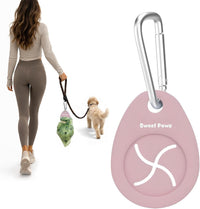 Dog Poop Bag Holder Charm for Hands-Free Carry of Used Poop Bag - Blush Pink
