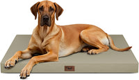 Outdoor Waterproof Orthopedic Dog Bed for Large Dogs – Essentials for Dogs - khaki / 53.0"L x 36.0"W x 4.0"Th