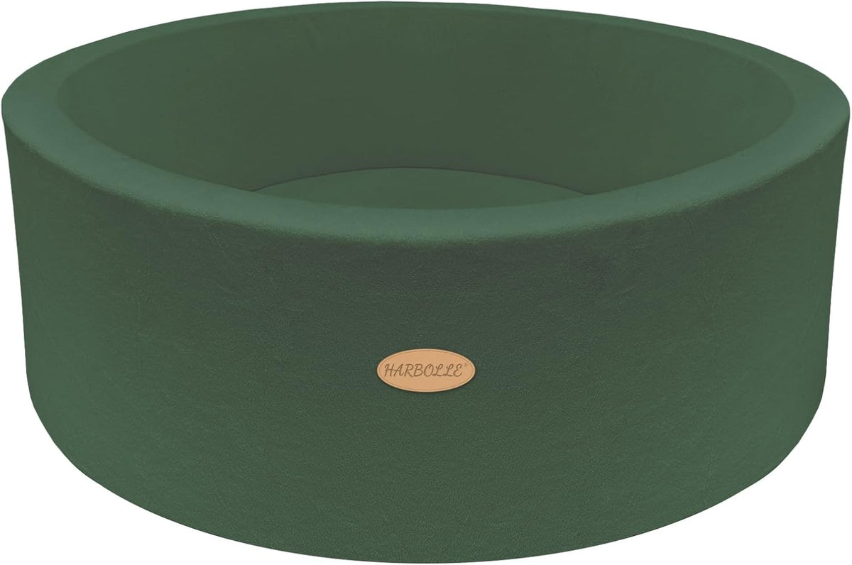 HARBOLLE 35.4" Soft Fleece Ball Pit for Toddlers - Green