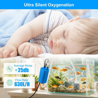 DaToo USB Mini Aquarium Air Pump Ultra Quiet Fish Tank Air Pump - 3W - image 3