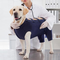 IECOii Pet Surgery Recovery Suit,Breathable Dog Bodysuit E-Collar & Cone Alternative Surgical Suit After Spayed/Neutered Wear,Recovery Suit for Dogs Male Female Sleeve to Prevent Licking,XL-Blue