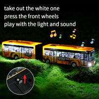 Crelloci City Bus Toy for Kids - Yellow - image 2