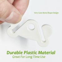 Dog Poop Bag Holder Leash Dogs Waste Bag Clip Dispenser Plastic - 1 Count (Pack of 1) / White - image 3