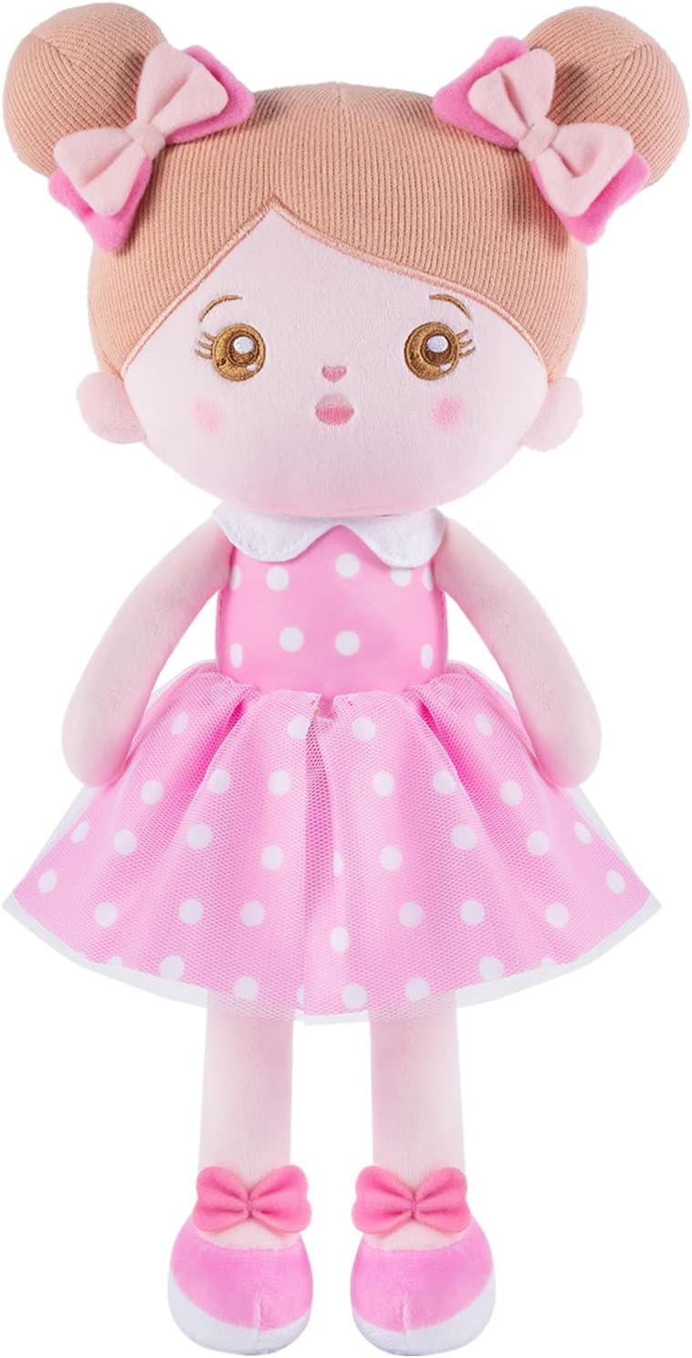 OUOZZZ Soft Baby Doll 12.6" Yellow Bee Dress Snuggle Buddy Doll – Fun for Kids & Family - B-abby01 - image 4