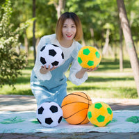14" Volleyball Plush Pillow Soft Throw Toy for Kids Room Decoration – Fun for Kids & Family - Soccer-basketball / 9" - image 4