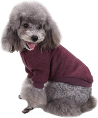 Dog Sweaters for Small Dogs, Soft Fleece Puppy Clothes - Brown / Medium - image 2