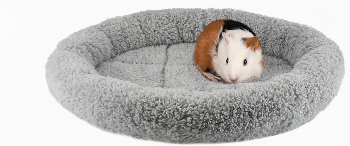 Enjoying Cat Mat Bed 16" x 22" Pet Bed with Pillow Around for Dogs - Small(Round) - image 3