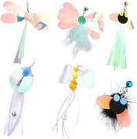 Cat Insect Feather Toys Replacement Cat Toy Wand Refills - Style 3