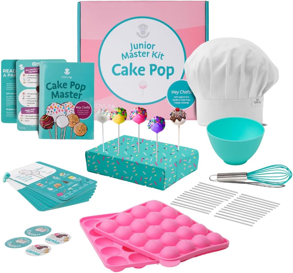 Tovla Jr. Kids Gummy Making Kit, Real Reusable Candy Science - Cake Pop Making Kit