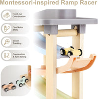 Joyreal Montessori Toddler Toys for 1 2 3 Year Old Wooden Car Ramp - 7 Levels - image 4