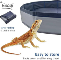Eooqi Foldable Bearded Dragon Bathtub - Gray - image 3