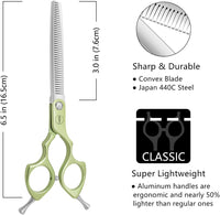 Curved Dog Grooming Scissors, Trimming Face and Paws. - Blending (Super Lightweight) / 6.5" - image 2