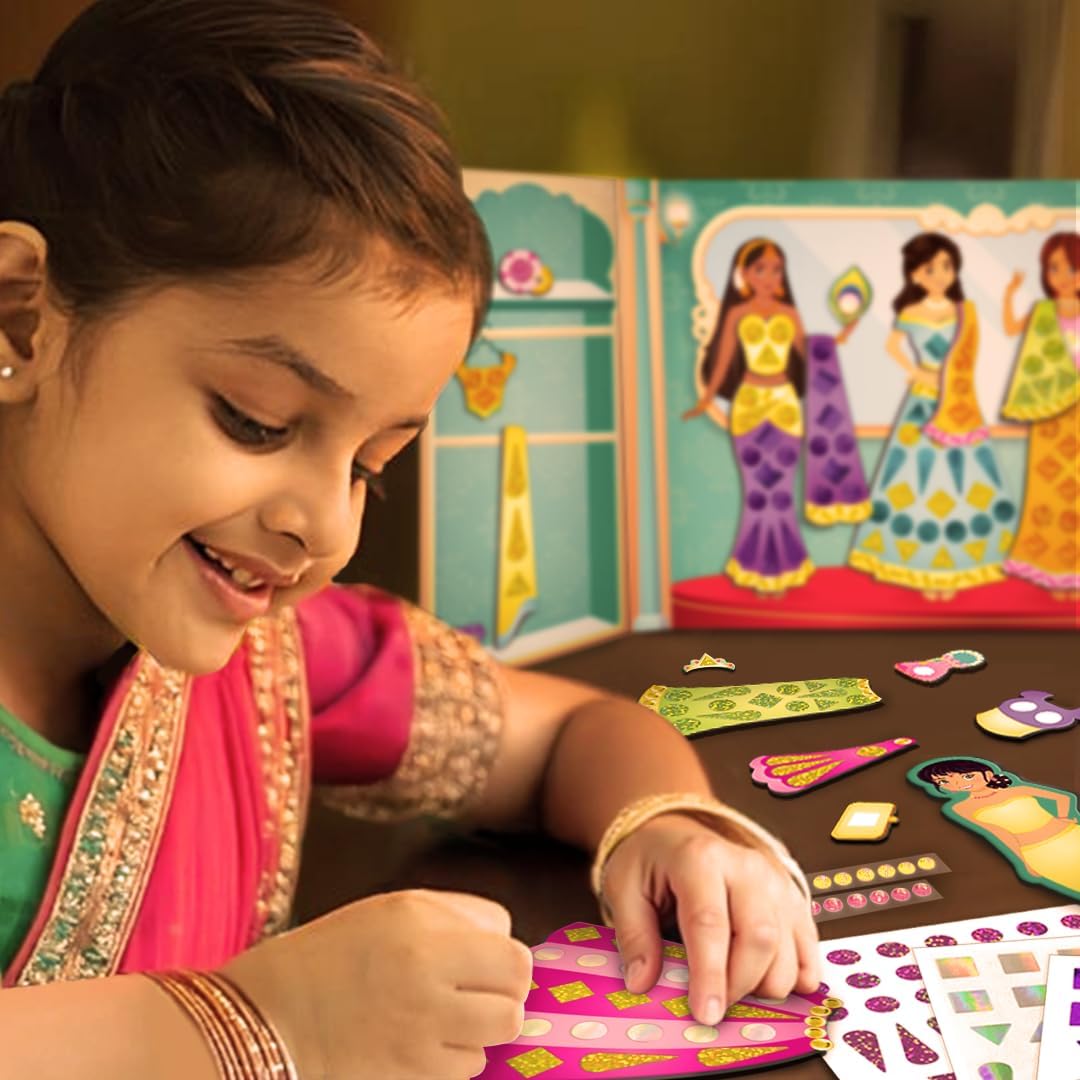 Imagimake DIY Magnetic Dress-Up Princess - Indian Princess - image 3