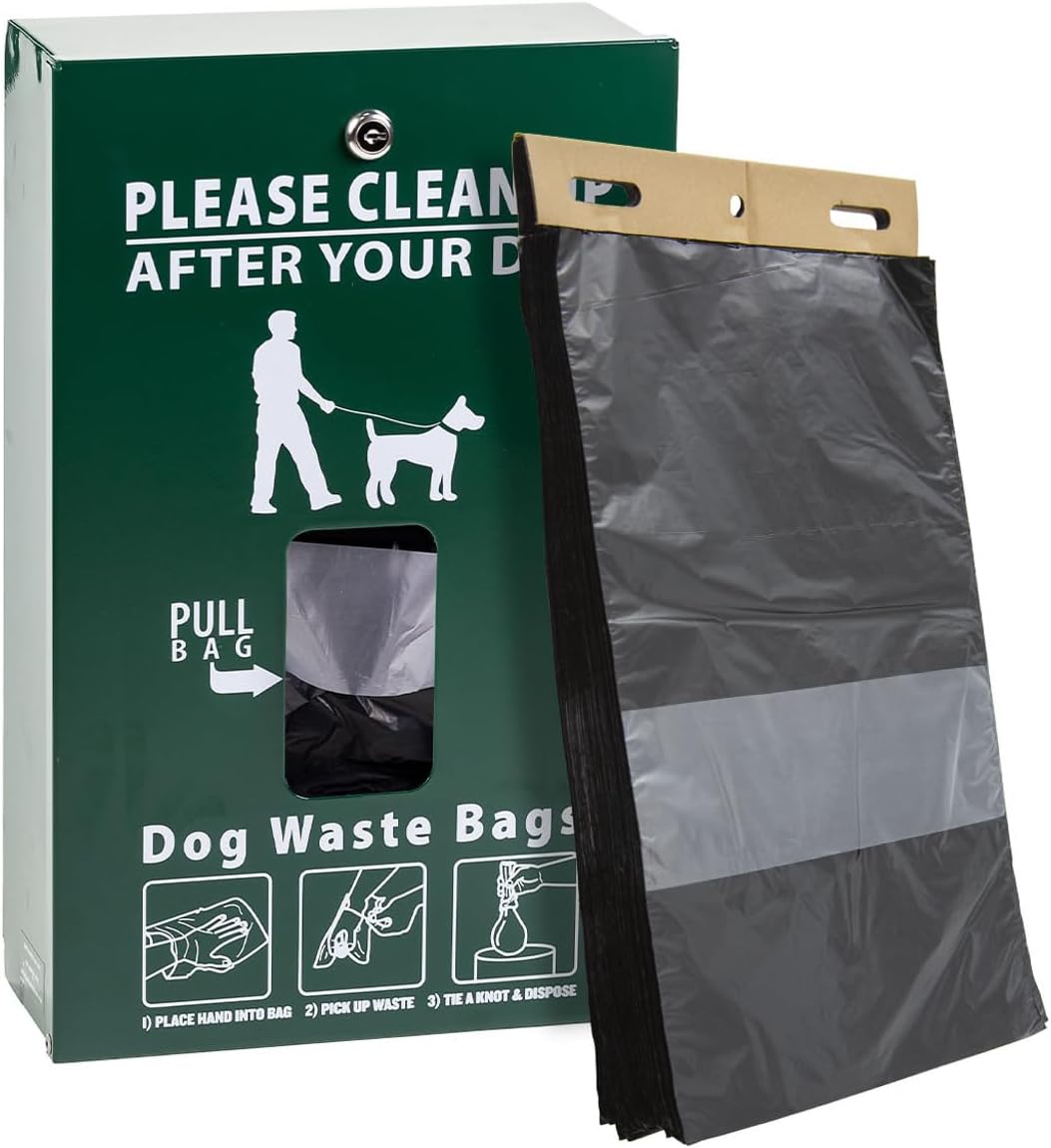 Zero Waste USA ONEpul Dog Waste Station Bags, 8 Headers - Opaque black / 100 Count (Pack of 8) - image 4