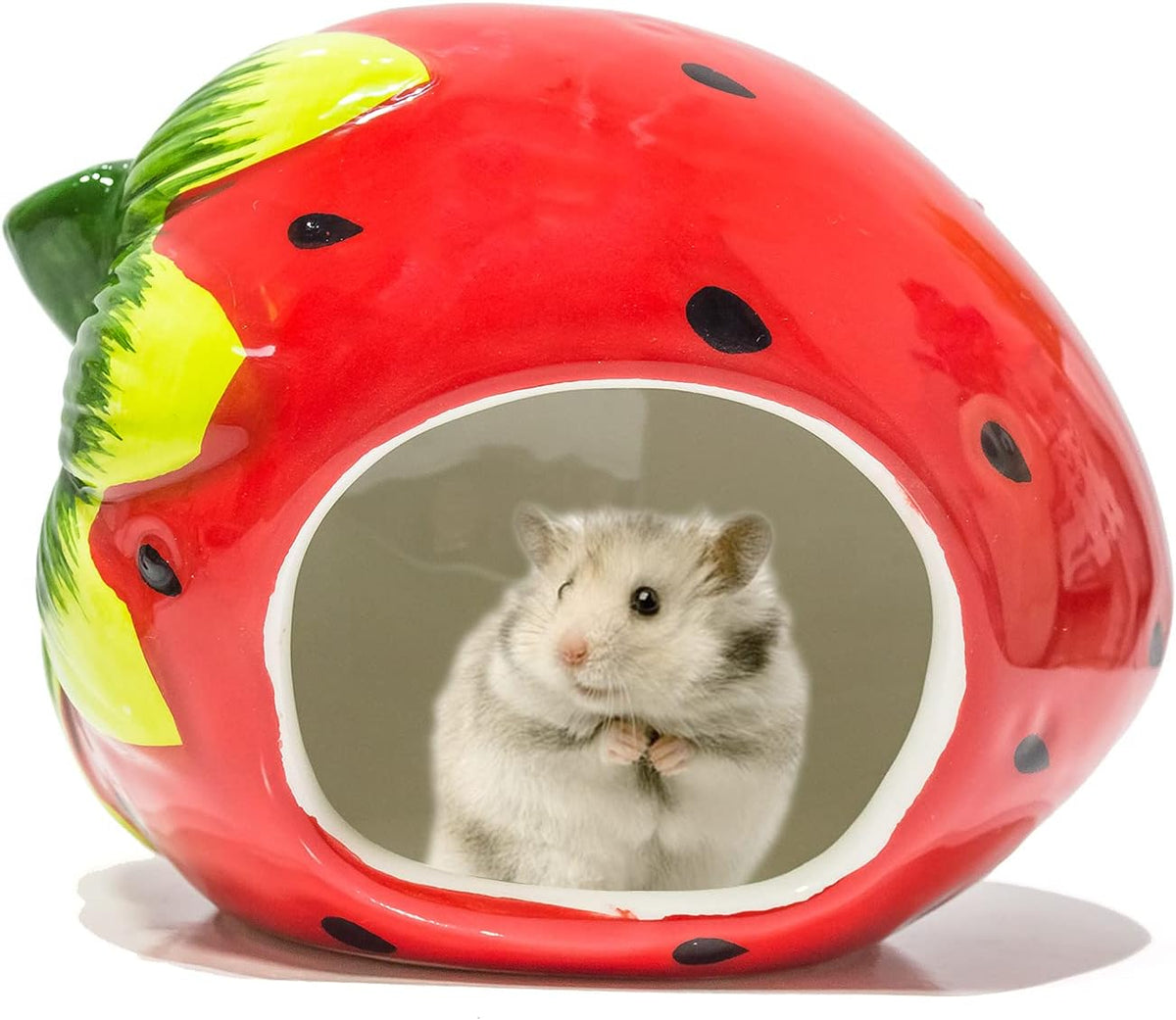 Besimple Hamster Hideout, Small Animal Hideout Ceramic Pet House