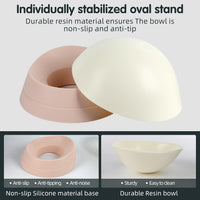Bulldog Bowl Anti-Slip Dog Cat Dish Detachable Rubber Dog Bowl Pet - Lightpink / 2 Cup ( Small/Medium Dog ) - image 4