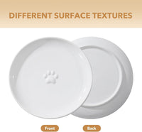 Elevated Cat Bowls, Cat Food and Water Bowl Set - White / 2 Bowls - image 4