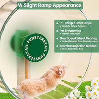 Super Silent Hamster Wheel 8.7 Inch, Magnetic Large Rat Wheel for Chinchilla, Gerbil, Guinea Pig, Cat, Mouse, Sugar Glider and Dwarf, Syrian Hamster Accessories (Avocado Green)