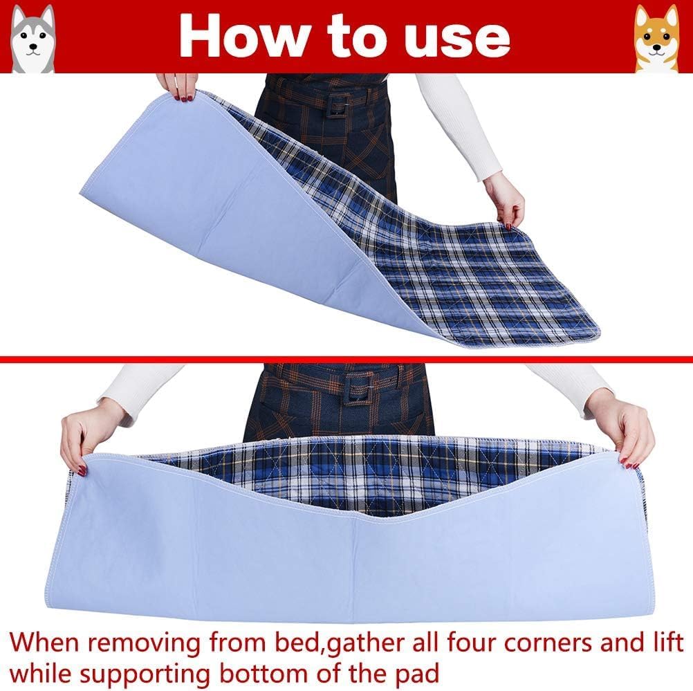 Dog Grass Pad with Washable Pee Pads for Puppy Potty Tray - Red & Blue / 31" x 36" (2 Pack) - image 4