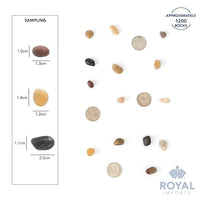 Royal Imports 5LBS River Rocks Decorative Ornamental Pebbles, Garden Landscaping Stones, Gravel Filler for Plants, Vases, Succulents, Home Decor, Aquariums, Crafting, Animal Habitat - Small Natural