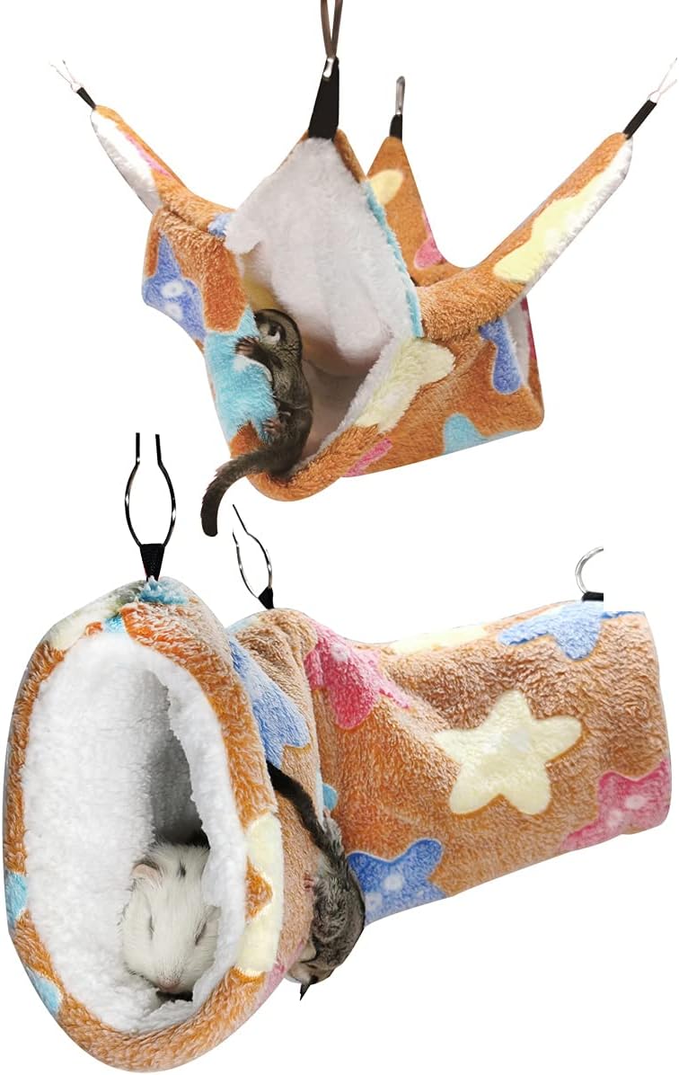 LEFTSTARER Cashmere Pet Bed Mat and Toy - Star-Brown