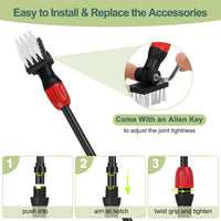 hygger Multi-Use Fish Tank Cleaner - S(17.7in Long Handle) - image 2