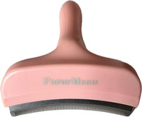 Pet Deshedding Tool with Curve Blade, Cat Grooming Brush - Large / Pink