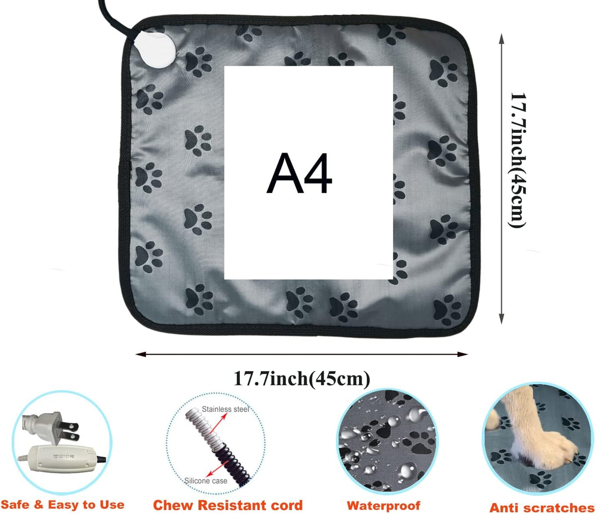 Extra Large Pet Heating Pad for Dogs - Printfoot / 17.70X17.70 inch - image 2