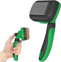 Dipoo Self Cleaning Shedding Brush - Green