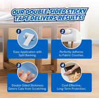 Panther Armor Cat Scratch Furniture Protector - Roll 2 Pack (4" x 20ft Each) - image 3