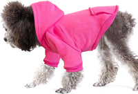 Soft Dog Hoodies for Small Dogs - Rose red / X-Large - image 3