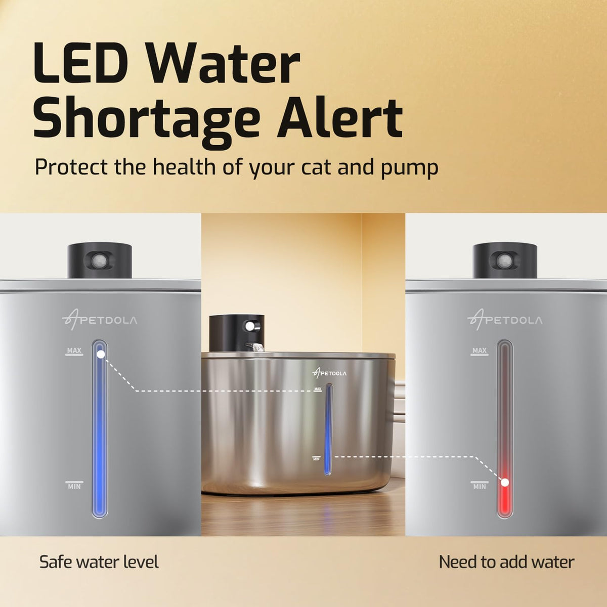 Wireless Cat Water Fountain Filter - Black Cat Fountain+1 Set Filter - image 2