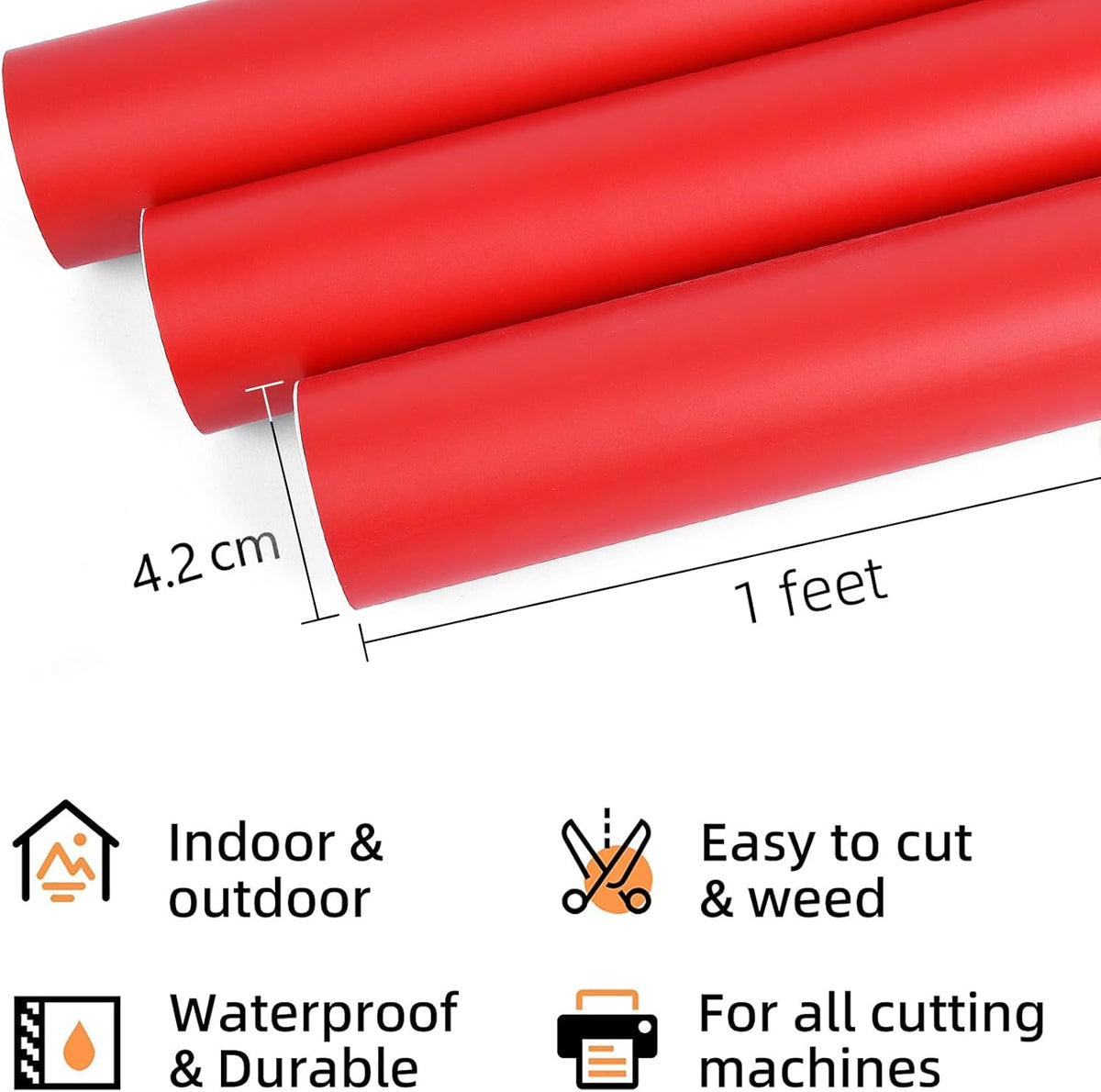 Prime Vinyl Permanent Vinyl - Matte Red / 10FT - image 3