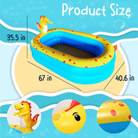 Inflatable Swimming Pool for kids Sprinkler - image 2
