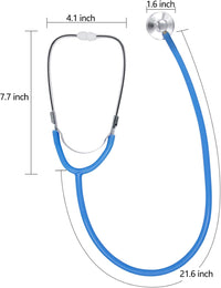 Zcaukya Kids Stethoscope, Real Working Nursing Stethoscope for Kids Role Play, Doctor Game - Blue & Pink - image 2