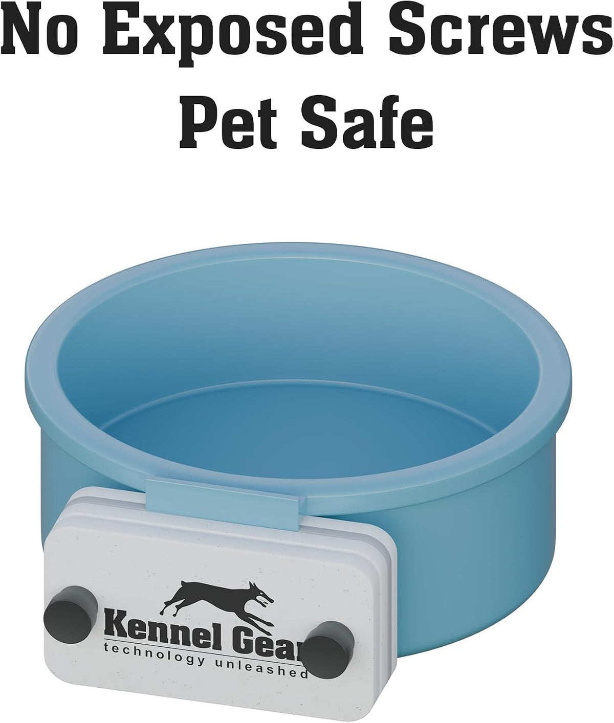 Dog Crate Water Bowl No Spill - Light Blue - image 4
