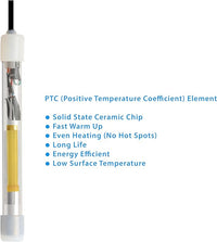 Innovative Marine Helio PTC Smart Heater - Titanium Reef Aquarium Heating System with Smart Solid State Ceramic Chip Technology (50 Watt)